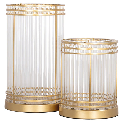 Windlicht Dyara goud groot