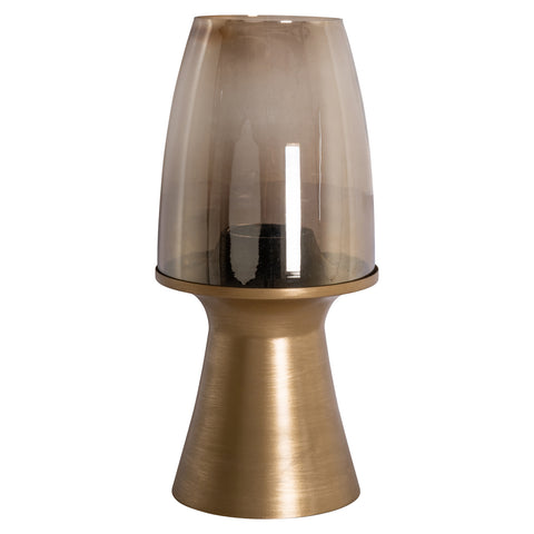 Windlicht Danea groot, geborsteld goud