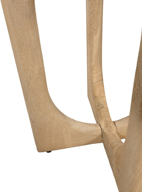 Bijzettafel Ø50, Acacia Groovy Naturel